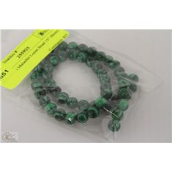 #28-Green Malachit Loose Bead 15" (8mm)