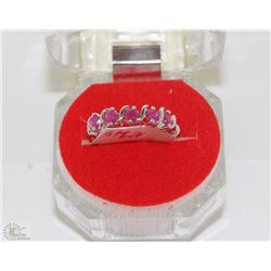 #40-Naturl red Ruby 925% Solid Silver Ring