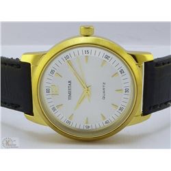 GOLD COLOR BEZEL MEN'S TIMESTAR WATCH