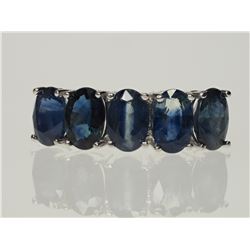 #10-10K WHITE GOLD SAPPHIRE RING SIZE 7