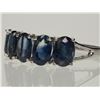 Image 2 : #10-10K WHITE GOLD SAPPHIRE RING SIZE 7