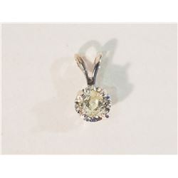 #11-14K WHITE GOLD DIAMOND PENDANT