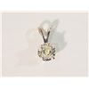 Image 1 : #11-14K WHITE GOLD DIAMOND PENDANT