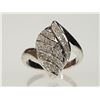 Image 1 : #13-STERLING SILVER DIAMOND RING SIZE 6.5