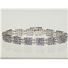 Image 1 : #15-STERLING SILVER TANZANITE BRACELET
