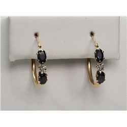#16-9K YELLOW GOLD SAPPHIRE AND DIAMOND