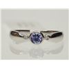 Image 1 : #21-10K WHITE GOLD TANZANITE AND DIAMOND RING