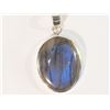 Image 1 : #26-STERLING SILVER LABRADORITE PENDANT