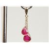 Image 1 : #31-14K YELLOW GOLD RUBY PENDANT
