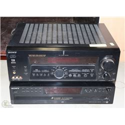 SONY CD PLAYER WITH SONY RECEIVER