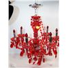 Image 1 : RED PLASTIC CHANDELIER