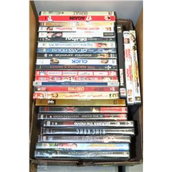 BOX OF DVD'S INCL TWILIGHT DEUCE BIGALOW ,JACKASS