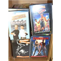 BOX OF OVER 50 DVD'S INCL BRAD PITT TROY, JACK