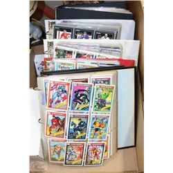 FLAT WITH FIVE BINDERS & ONE BOX FILL W/ ASSORTED