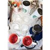 Image 1 : BOX W/STARBUCKS GIFT SET & 2 LARGE GLASS