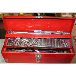 TOOL BOX WITH LARGE LOT OF TOOLS