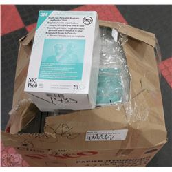 LOT OF ASSORTED 3M RESPIRATORS