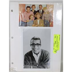 SIGNATURE + PICTURE OF SAMMY DAVIS JUNIOR AND