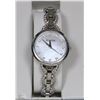 Image 1 : #26)WOMENS BULOVA  SILVER& DIAMOND WATCH WITH