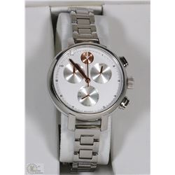#42)WOMENS MOVADO WATCH WITH SILVER/COPPER HANDS