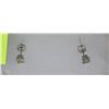 Image 1 : #1)14KT WHITE GOLD DIAMOND STUD EARRINGS WITH COA