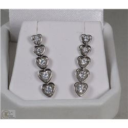 STERLING SILVER .925 CUBIC STONES EARRINGS