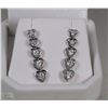 Image 1 : STERLING SILVER .925 CUBIC STONES EARRINGS