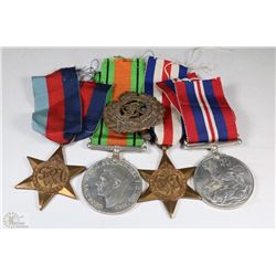 GROUP OF WWII CANADIAN MILITARY MEDALS INCL 2