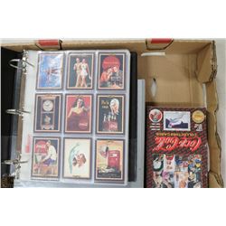 COCA COLA BOX LOT INCL.COLLECTOR CARDS SEALED BOX,