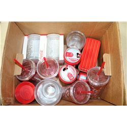 COCA COLA BOX LOT INCL HALLMARK TERVIS TUMBLERS