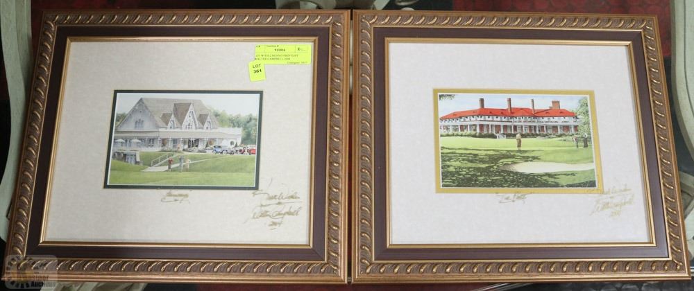 Lot With 2 Signed Prints By Walter Campbell 2004