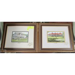 LOT WITH 2 SIGNED PRINTS BY WALTER CAMPBELL 2004