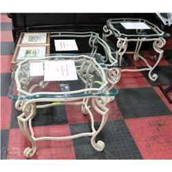 STANLEY BRAND HEAVY WROUGHT IRON COFFEE TABLE