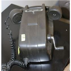 VERY RARE BAKELITE ANTIQUE HAND CRANK WALL PHONE MADE