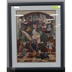 FRAMED PRINT BY JAMES CHRISTENSEN "THE OATH"