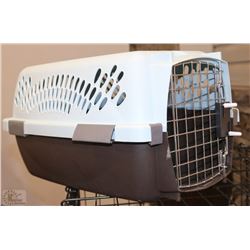 CAT KENNEL 1 DOOR BLUE 12"W X 11"H X 20"L