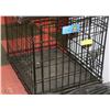 Image 1 : DOG KENNEL 2 DOORS 17"W X20"H X 24"L BLK