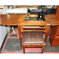 VINTAGE SINGER EF354091 SEWING MACHINE WITH