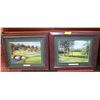 Image 1 : SET OF TWO 25 X 21 FAMOUS GOLF COURSE PICTURES