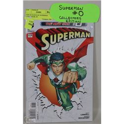 NEW IN SLEEVE DC SUPERMAN COMIC BOOK  #0