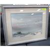 Image 1 : FRAMED ARTIST SIGNED WATERCOLOR PRINT BY