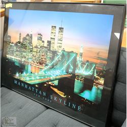 NEW YORK SKYLINE WITH WORLD TRADE CENTER &