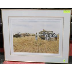 ARTIST SIGNED AND NUMBERED PRINT "HOT FALL DAY" BY