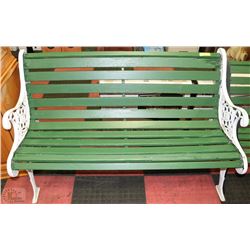 CAST IRON AND WOOD PARK BENCH ON CHOICE
