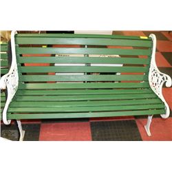 CAST IRON AND WOOD PARK BENCH ON CHOICE