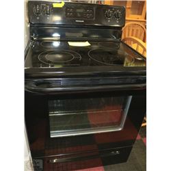 FRIGIDAIRE 30" BLACK STOVE WITH 4 BURNER CERAMIC
