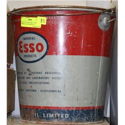PAIR OF VINTAGE PAILS - ONE IMPERIAL ESSO PRODUCTS