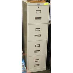 BEIGE COMMANDER 4 DRAWER FILING CABINET