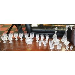 LOT OF ESTATE PINWHEEL CRYSTAL COLLECTIBLES