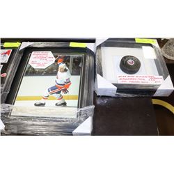 MIKE BOSSY GUARANTEED AUTHENTIC AUTOGRAPH PUCK AND